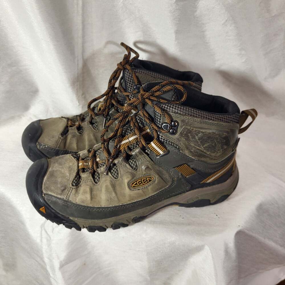 Keen Targhee III Waterproof Mid Hiking Boots Brown Gray Men's, size 9